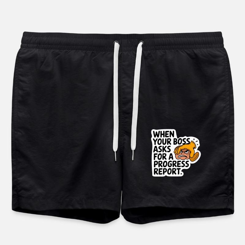 DER PROJEKTLEITER HAT SIE GEFRAGT - Badeshorts - Schwarz