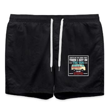 Je dois d'abord voir les bonbons, puis grimper - Short de bain - noir - Devant - AI Model Male 185 light (185cm)