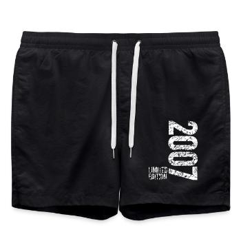 18e anniversaire garçon filles édition limitée 2007 - Short de bain - noir - Devant - AI Model Male 185 light (185cm)