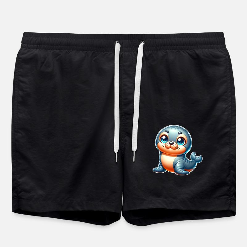 Seal seal - Swim Trunks - black