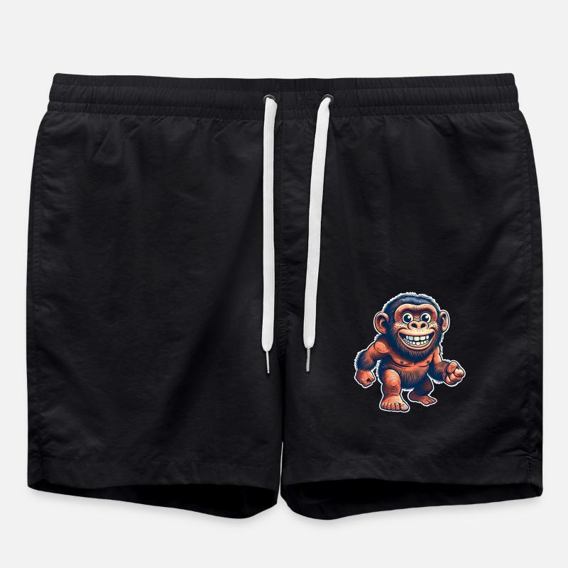 Neandertaler - Badeshorts - Schwarz