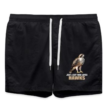 Faucon Faucon - Short de bain - noir - Devant - AI Model Male 185 light (185cm)