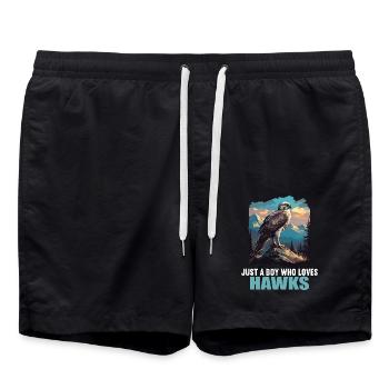 Faucon Faucon - Short de bain - noir - Devant - AI Model Male 185 light (185cm)