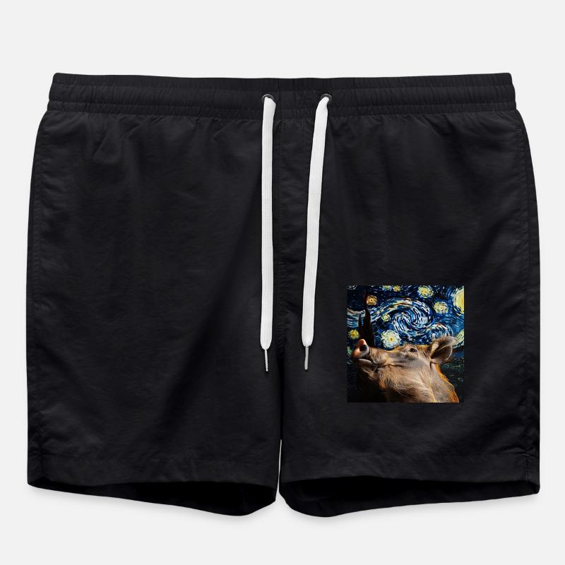 Warzenschwein - Badeshorts - Schwarz