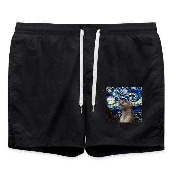 Wiesel - Badeshorts - Schwarz - Vorne - AI Model Male 185 light (185cm)