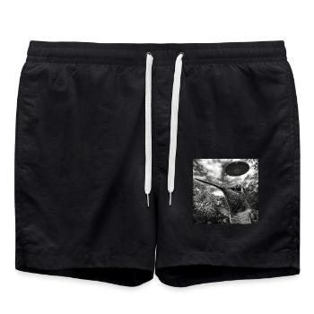 Kolibri - Badeshorts - Schwarz - Vorne - AI Model Male 185 light (185cm)