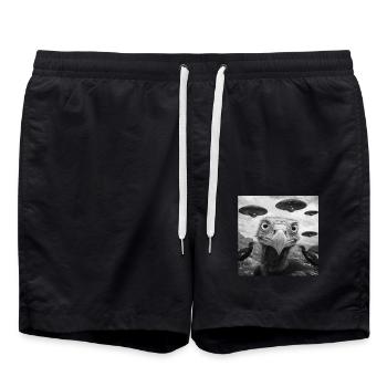 Geier - Badeshorts - Schwarz - Vorne - AI Model Male 185 light (185cm)