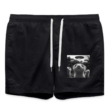 Wiesel - Badeshorts - Schwarz - Vorne - AI Model Male 185 light (185cm)