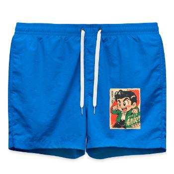Garçon asiatique, un petit farceur coquin - Short de bain - cobalt blue - Devant