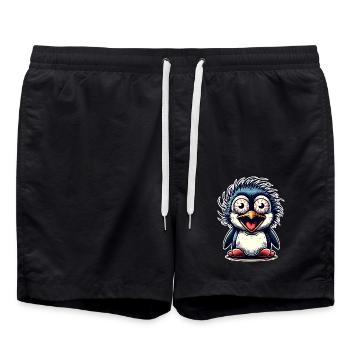 Pinguin - Badeshorts - Schwarz - Vorne - AI Model Male 185 light (185cm)