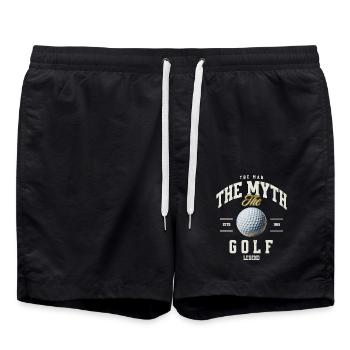 Golfe - Short de bain - noir - Devant - AI Model Male 185 light (185cm)