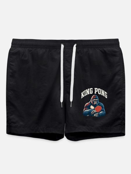 Tischtennis King Pong - Badeshorts - Schwarz
