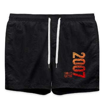 18e anniversaire garçon filles édition limitée 2007 - Short de bain - noir - Devant - AI Model Male 185 light (185cm)