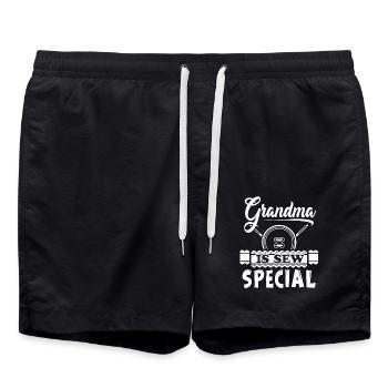 Sewing Grandma Is Sew Special - Swim Trunks - black - Front - AI Model Male 185 light (185cm)