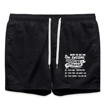 Cost Estimator Be An Awesome Cost Estimator - Swim Trunks - black - Front - AI Model Male 185 light (185cm)
