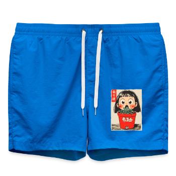 Cartoon Mädchen hinter einem Blumentopf - Badeshorts - Cobalt blue - Vorne