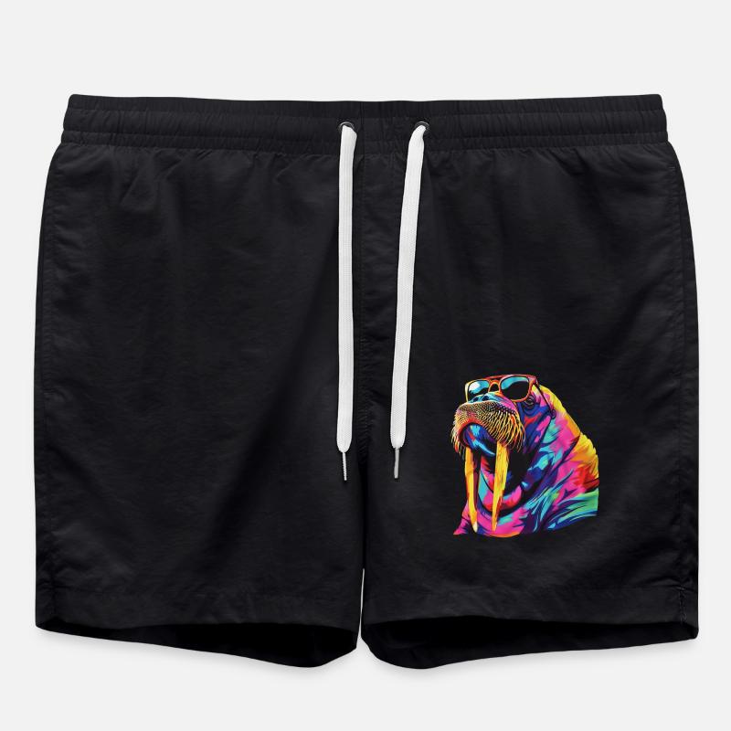 Walross - Badeshorts - Schwarz