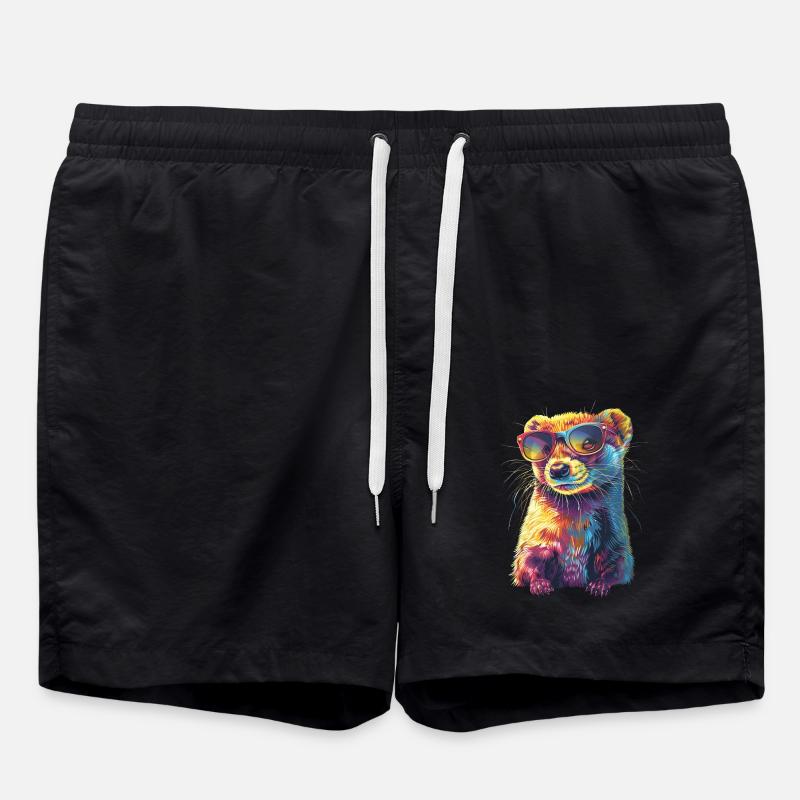 Wiesel - Badeshorts - Schwarz