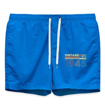 1945 Vintage Retro Geburtstagsgeschenk - Badeshorts - Cobalt blue - Vorne