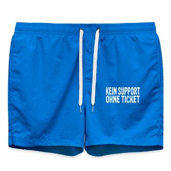 No support without a ticket - Swim Trunks - cobalt blue - Front