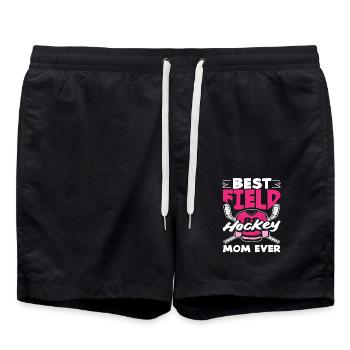 Meilleure maman joueuse de hockey sur gazon de tous les temps - Short de bain - noir - Devant - AI Model Male 185 light (185cm)