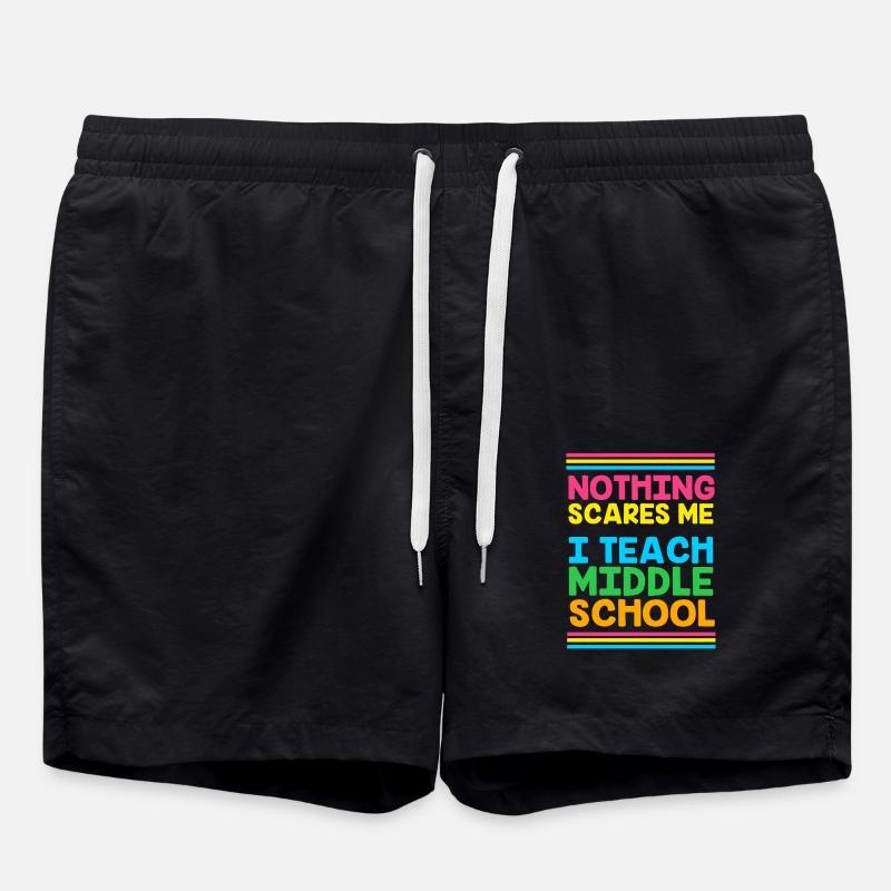 Middle School Teachers - Swim Trunks - black
