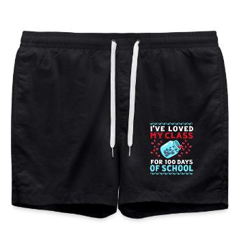 Lehrer der Mittelstufe - Badeshorts - Schwarz - Vorne - AI Model Male 185 light (185cm)