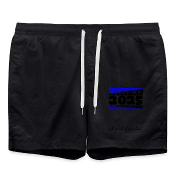 Jugendweihe 2025 Livre d’or Cadeau Filles Garçons - Short de bain - noir - Devant - AI Model Male 185 light (185cm)