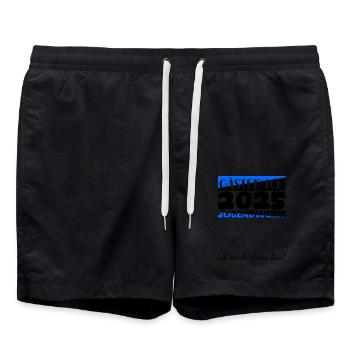 Jugendweihe 2025 Livre d’or Cadeau Filles Garçons - Short de bain - noir - Devant - AI Model Male 185 light (185cm)