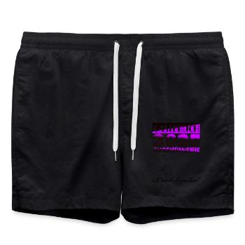 Jugendweihe 2025 Livre d’or Cadeau Filles Garçons - Short de bain - noir - Devant - AI Model Male 185 light (185cm)