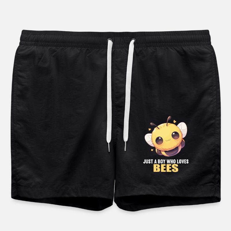 Bienen Biene - Badeshorts - Schwarz