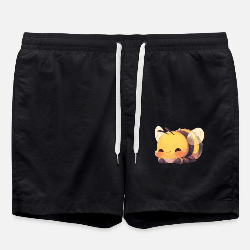 Bees Bee - Swim Trunks - black