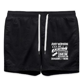 Dragonfly Proud To Be Dragonfly Mom - Swim Trunks - black - Front - AI Model Male 185 light (185cm)