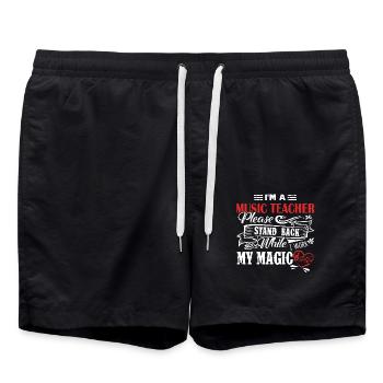 Music Teacher I am A Music Teacher - Swim Trunks - black - Front - AI Model Male 185 light (185cm)