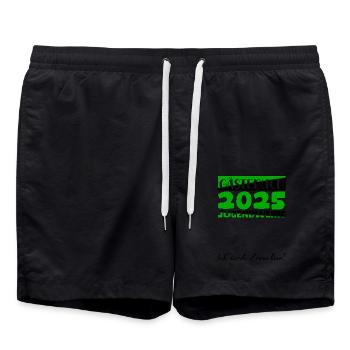 Jugendweihe 2025 Livre d’or Cadeau Filles Garçons - Short de bain - noir - Devant - AI Model Male 185 light (185cm)