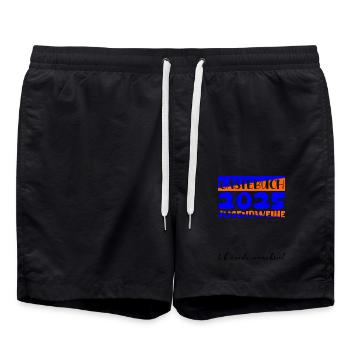 Jugendweihe 2025 Livre d’or Cadeau Filles Garçons - Short de bain - noir - Devant - AI Model Male 185 light (185cm)