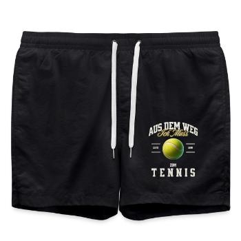 Tennis - Badeshorts - Schwarz - Vorne - AI Model Male 185 light (185cm)