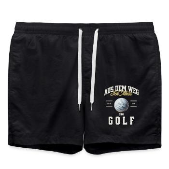Golf - Badeshorts - Schwarz - Vorne - AI Model Male 185 light (185cm)