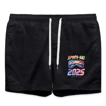 Après-ski 2025 Multicolore - Short de bain - noir - Devant - AI Model Male 185 light (185cm)