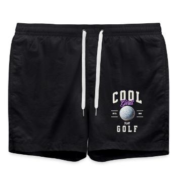 Golf golfeur - Short de bain - noir - Devant - AI Model Male 185 light (185cm)