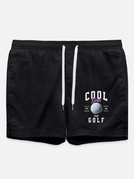 Golf Golfer - Swim Trunks - black