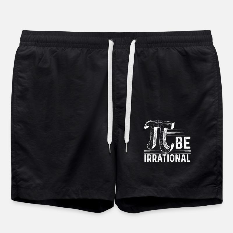 Pi Day Pi Irrational - Swim Trunks - black