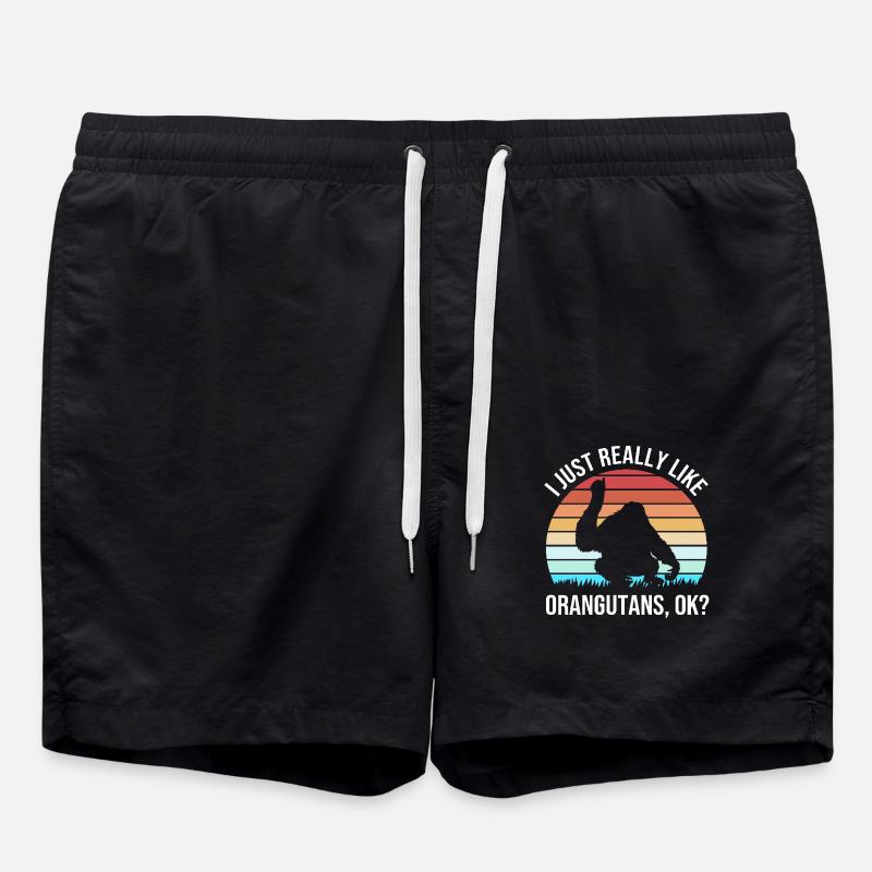 Orangutan - Swim Trunks - black