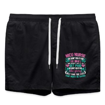 Nice Nurse Awesome Nice Nurse - Swim Trunks - black - Front - AI Model Male 185 light (185cm)