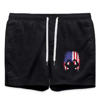 Orang Utan - Badeshorts - Schwarz - Vorne - AI Model Male 185 light (185cm)