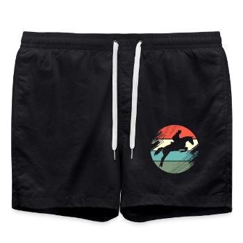 Saut d’obstacles Saut d’obstacles - Short de bain - noir - Devant - AI Model Male 185 light (185cm)