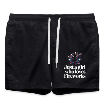 Pyrotechnie Feux d’artifice Pyrotechnie - Short de bain - noir - Devant - AI Model Male 185 light (185cm)