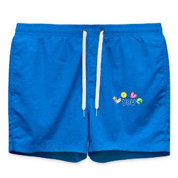 Süßer Donut Liebe Dich Design Cute Donut Love You - Short de bain - cobalt blue - Devant