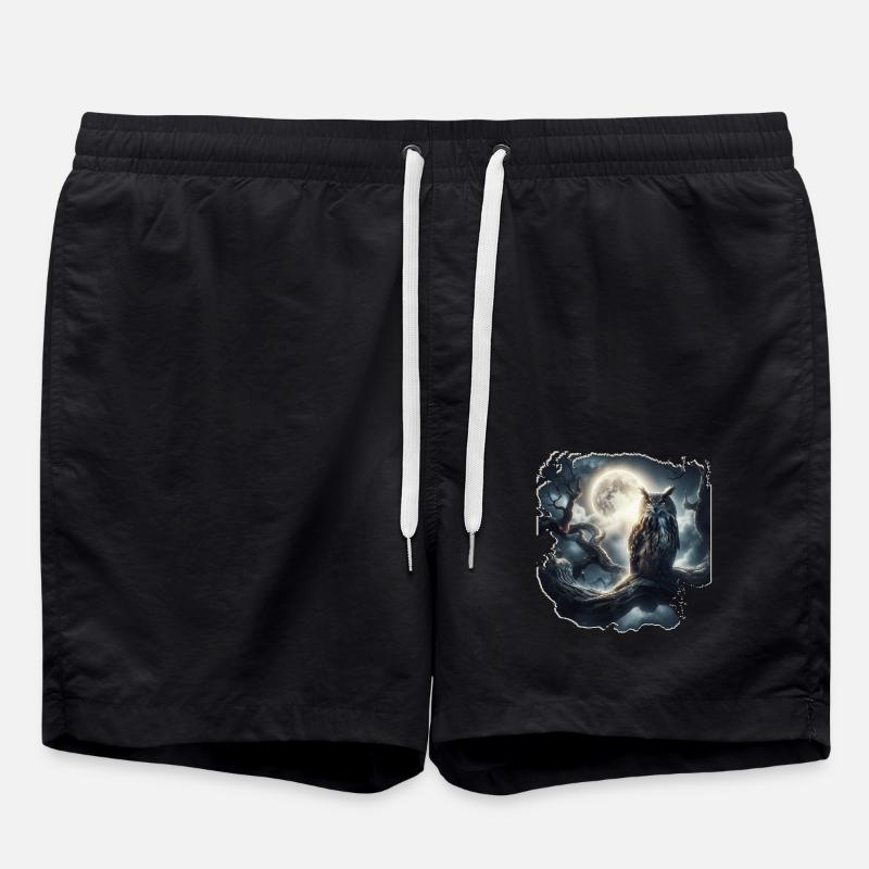 EULE BEI NACHT - Badeshorts - Schwarz