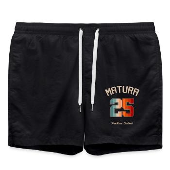 Matura 2024 Matura Matura Graduation Gift - Swim Trunks - black - Front - AI Model Male 185 light (185cm)